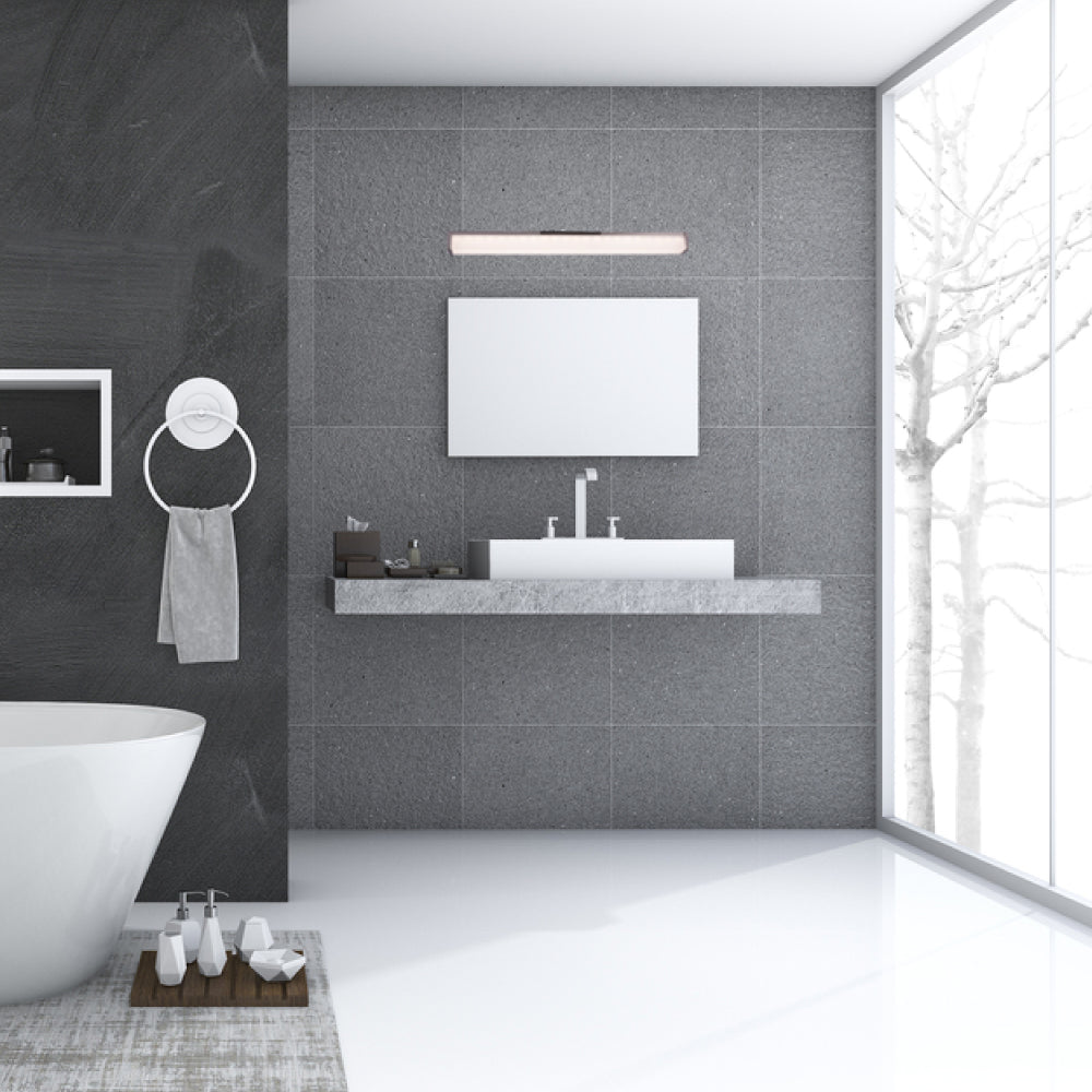 Modern LED Vanity Bathroom Wall Light – Brushed Nickel