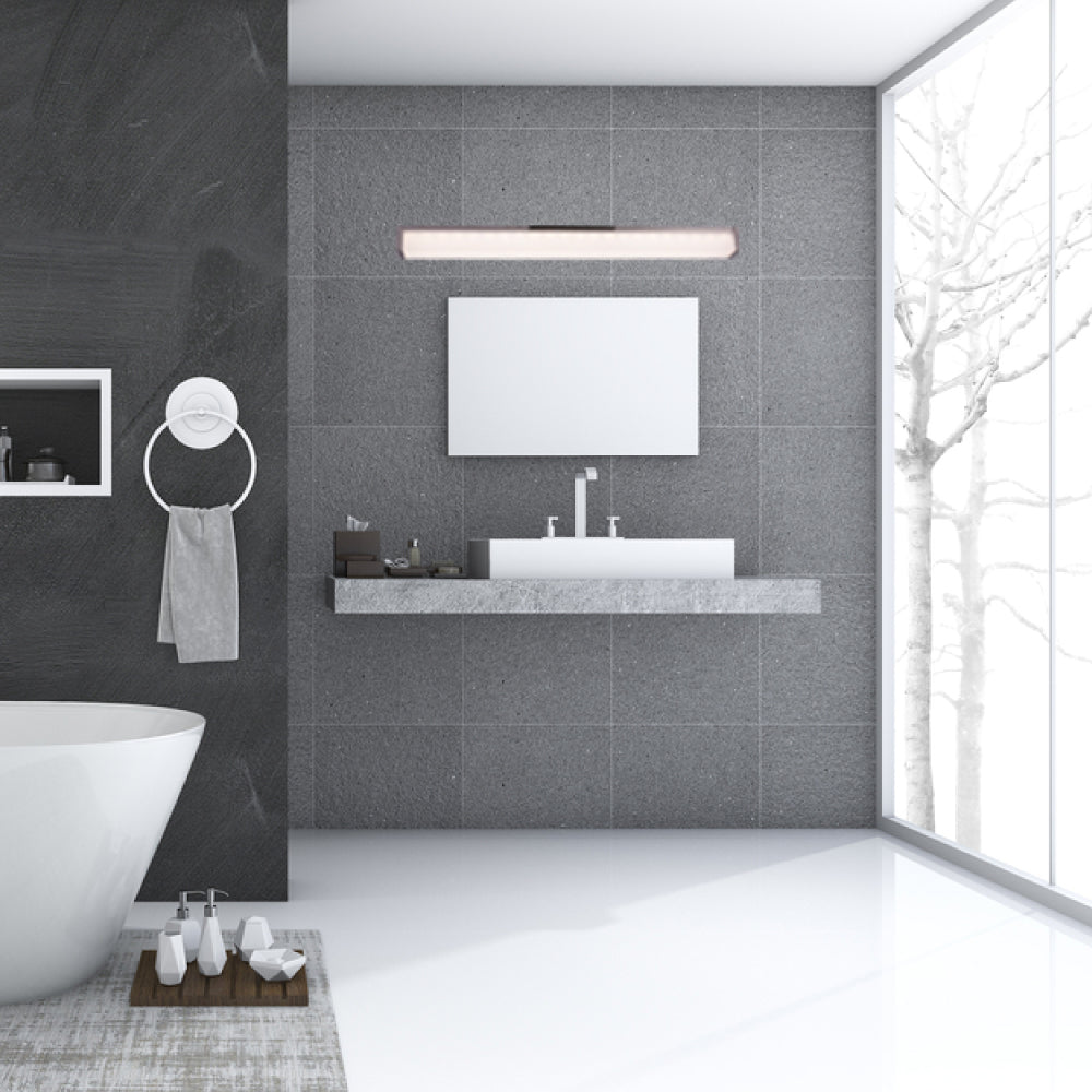Modern LED Vanity Bathroom Wall Light – Brushed Nickel