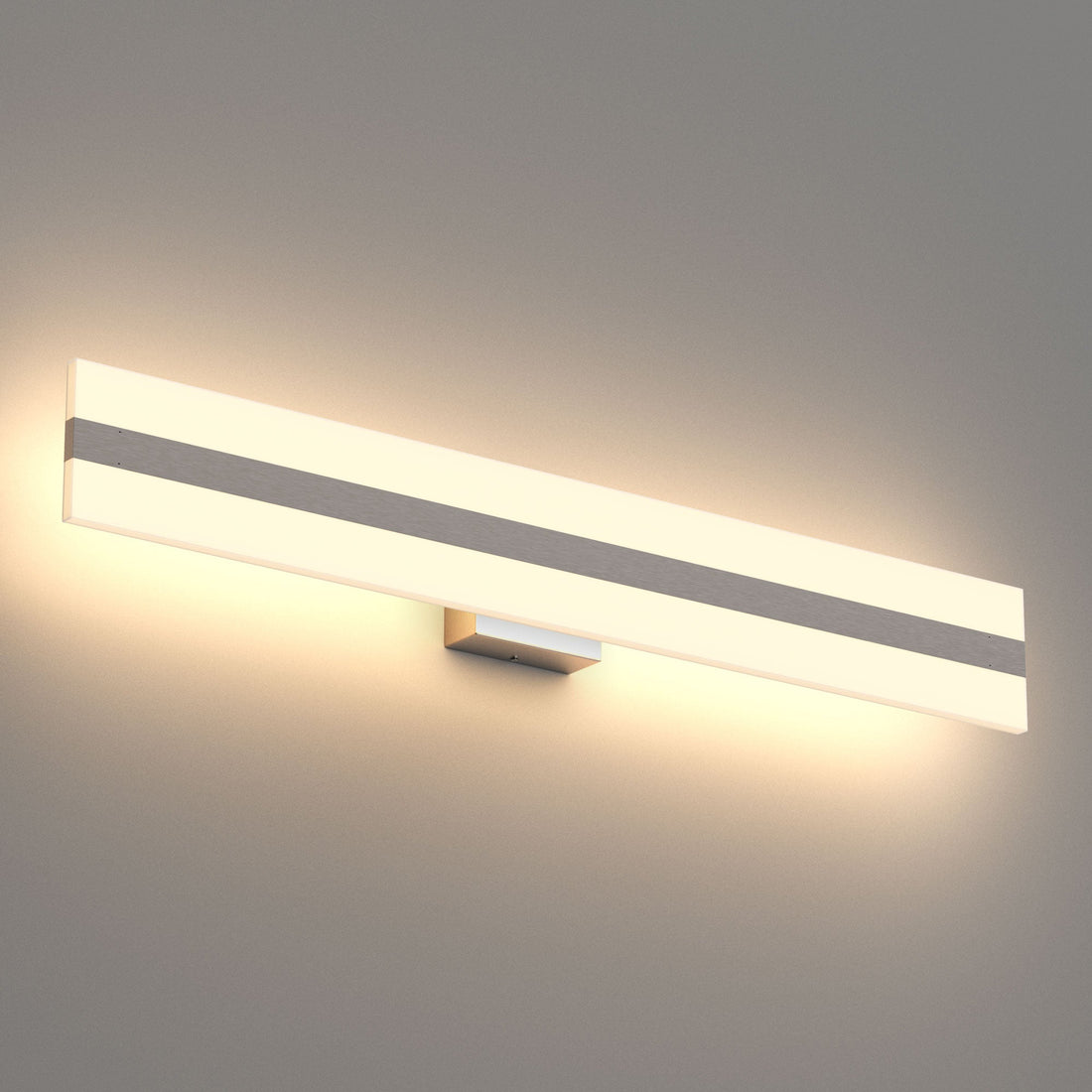 Modern 36" LED Bathroom Vanity Light – Brushed Nickel