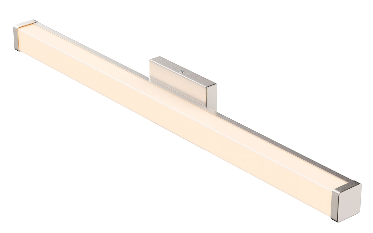 Modern LED Vanity Bathroom Wall Light – Brushed Nickel