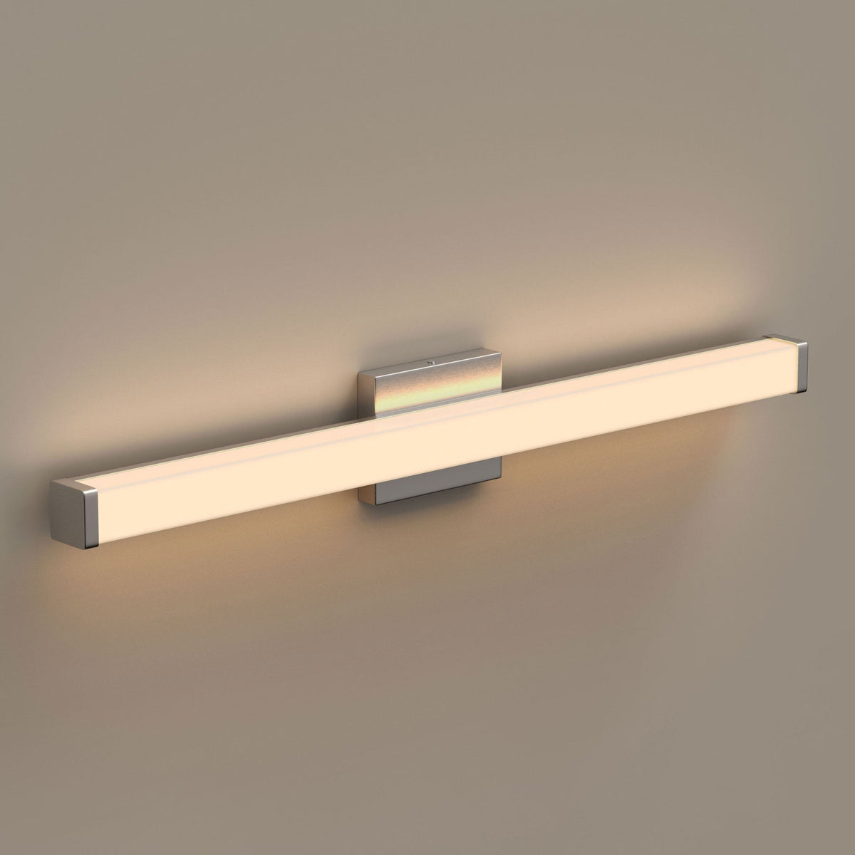 Modern LED Vanity Bathroom Wall Light – Brushed Nickel