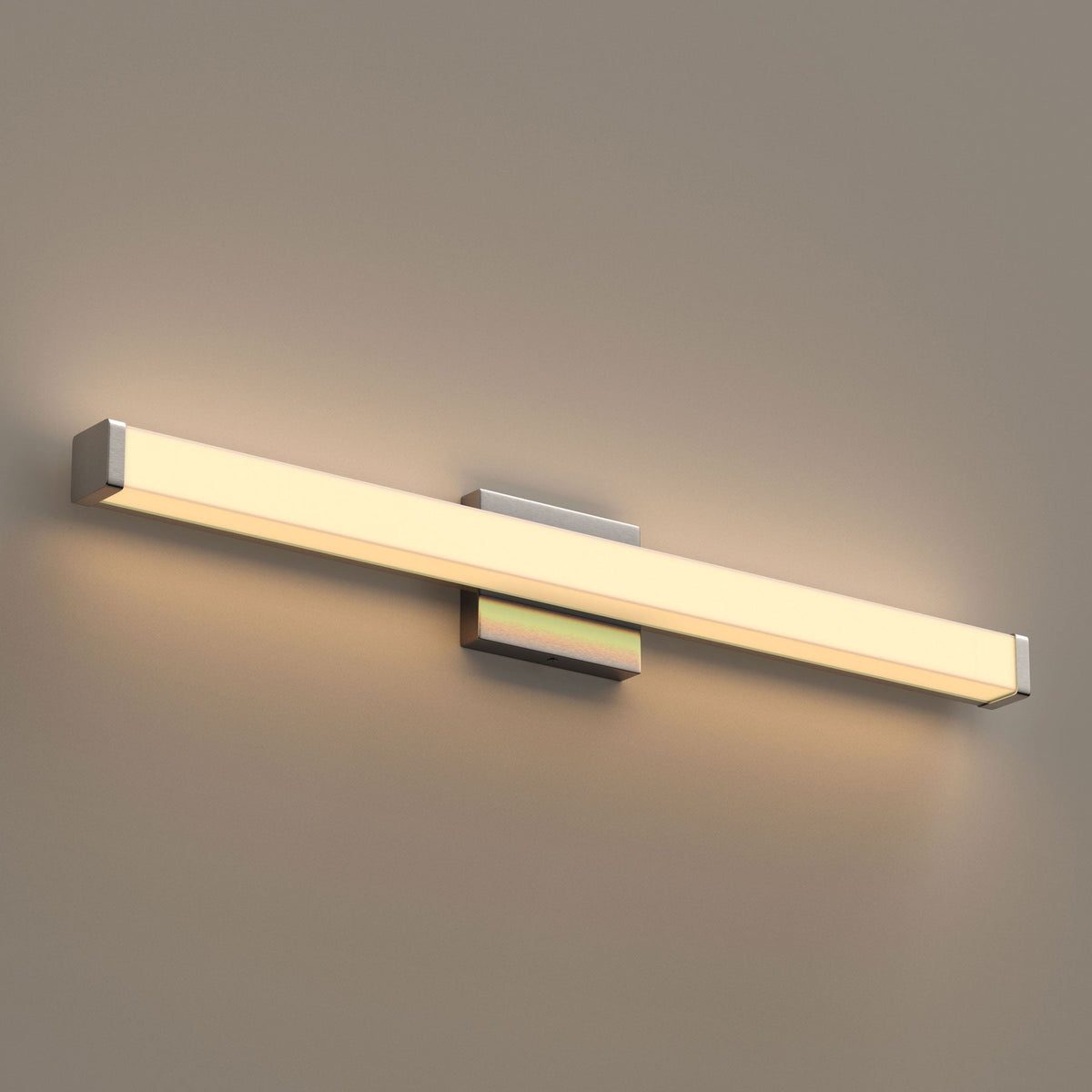 Modern LED Vanity Bathroom Wall Light – Brushed Nickel