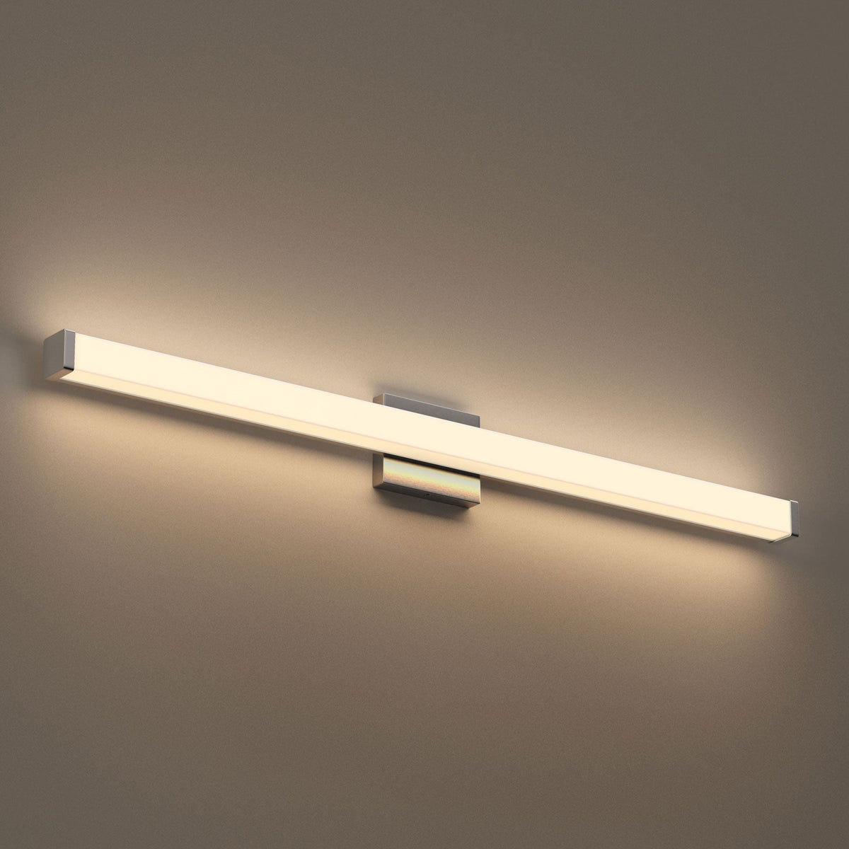 Modern LED Vanity Bathroom Wall Light – Brushed Nickel
