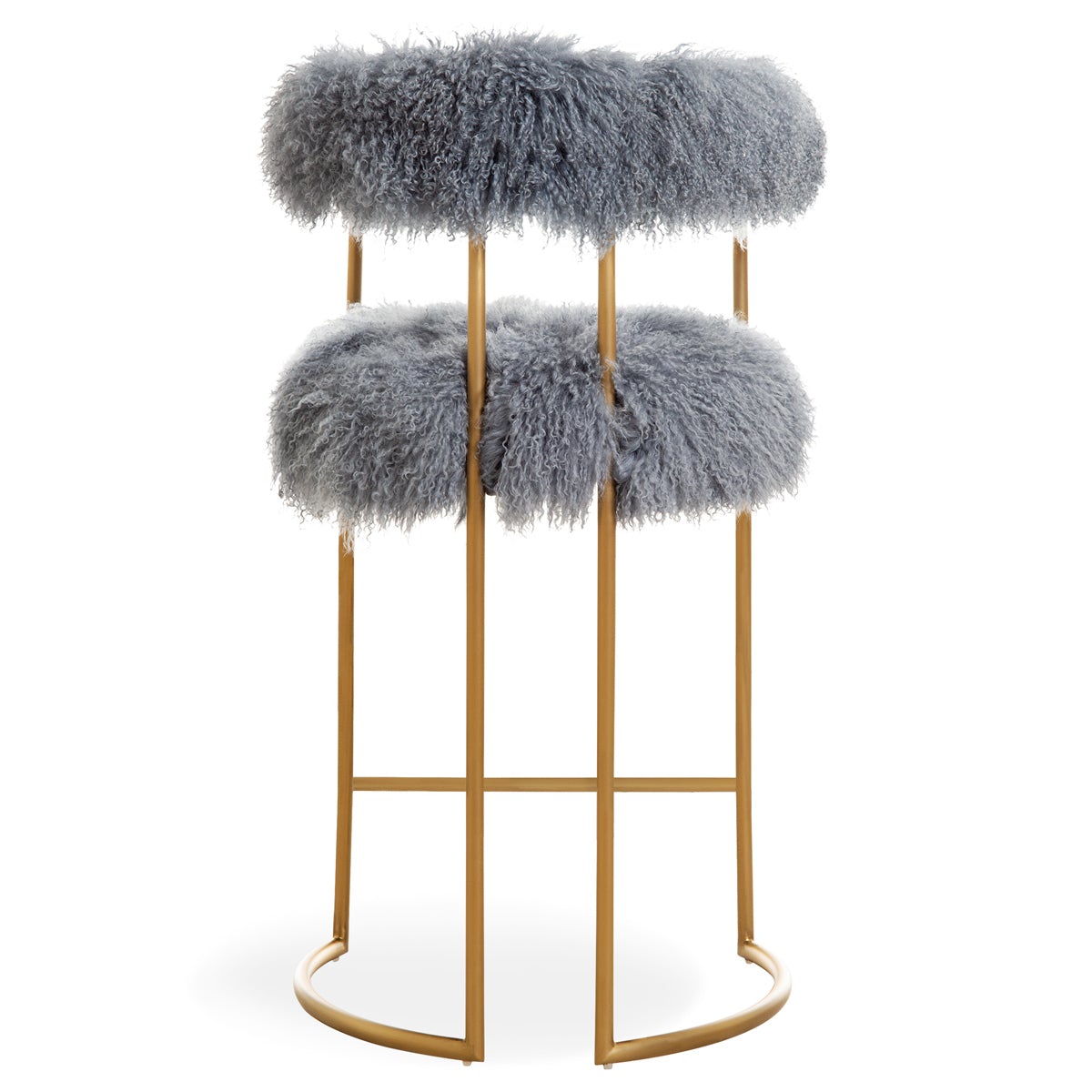 Acapulco 2 Bar and Counter Stool in Mongolian Fur