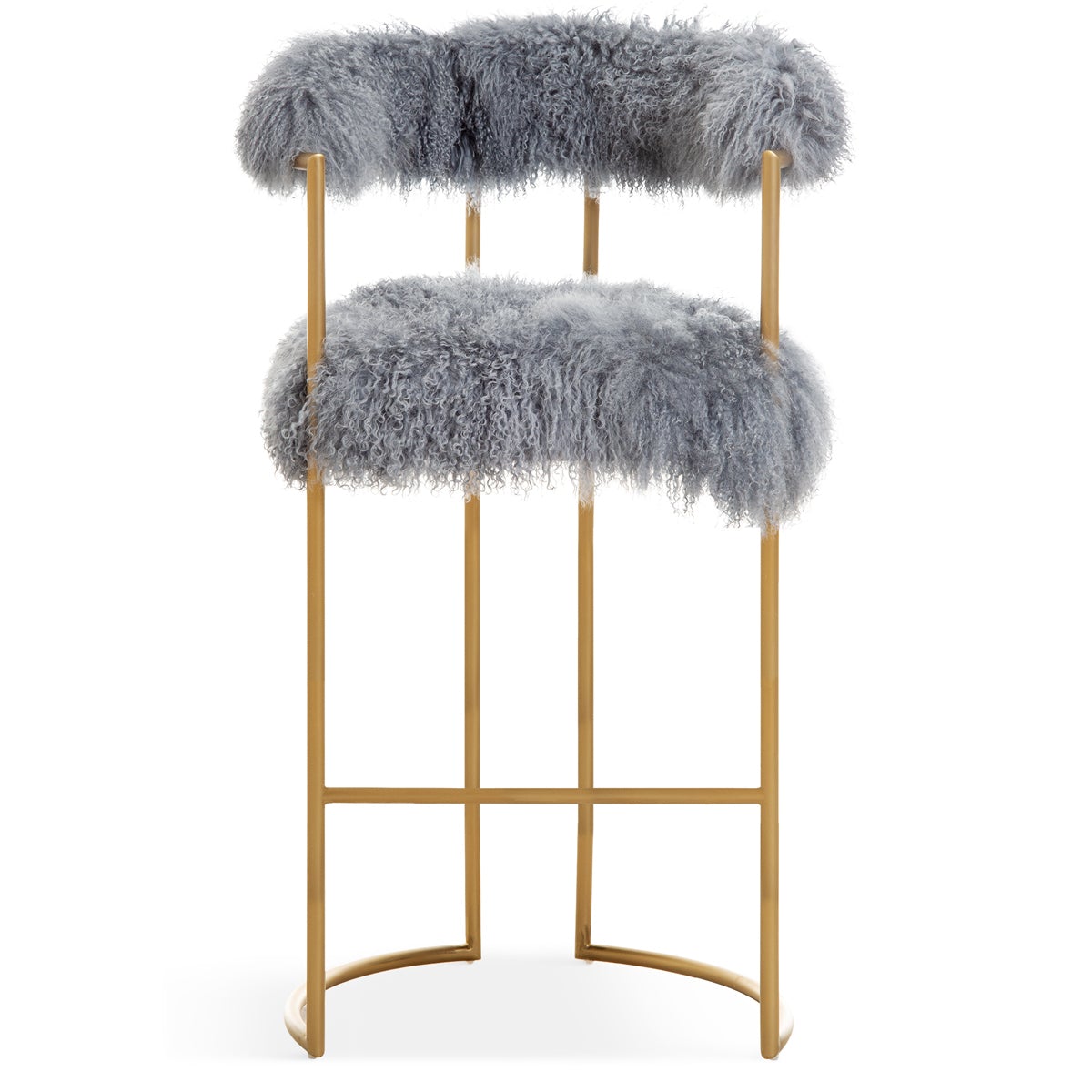 Acapulco 2 Bar and Counter Stool in Mongolian Fur