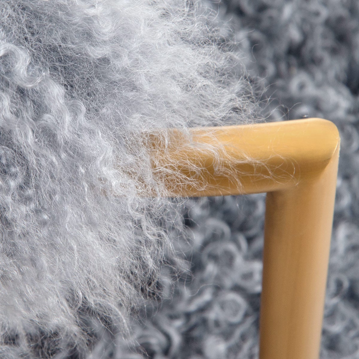 Acapulco 2 Dining Chair in Steel Mongolian Fur