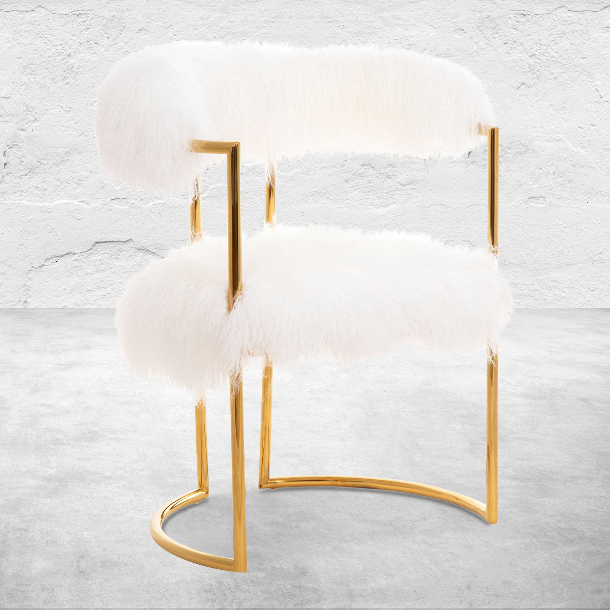 Acapulco 2 Dining Chair in Mongolian Fur