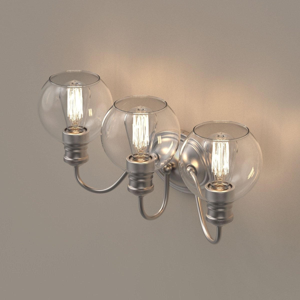 Modern Brushed Nickel Wall Sconce Light