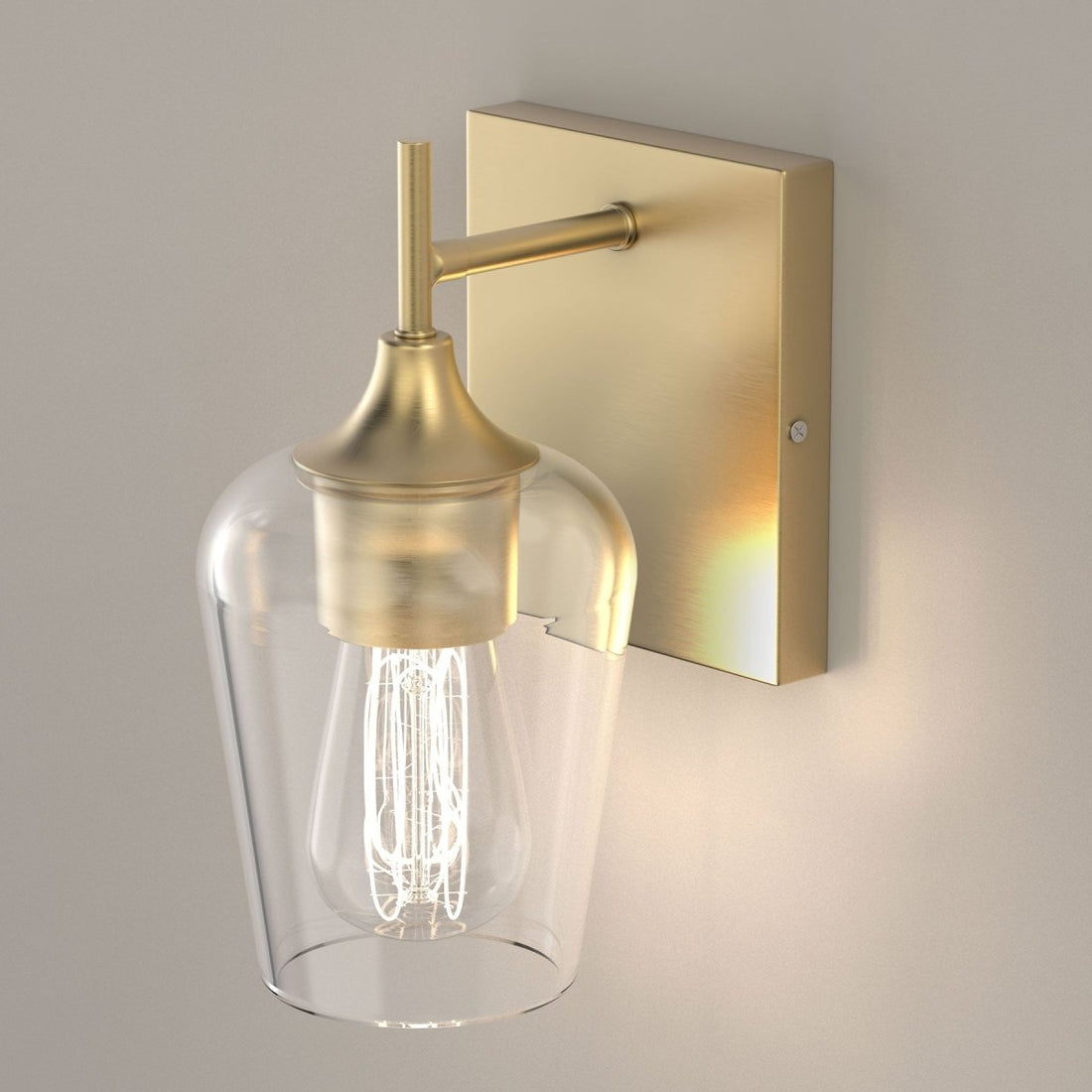 Modern Brass Gold Bathroom Vanity Light (1 to 4 Lights)