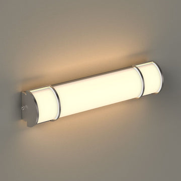 3-Color LED Bathroom Vanity Light – Dimmable Brushed Nickel Wall Sconce